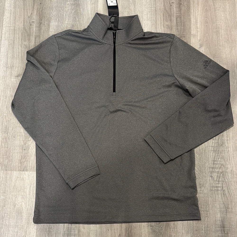Adidas Golf Charcoal Quarter-Zip Pullover